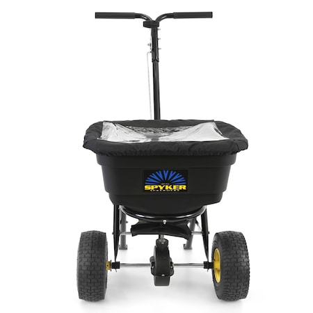 Spyker Spreaders 50 lbs Cap Broadcast Push Spreader, 22.5 in Spread, Adjustable Handle P20-5010
